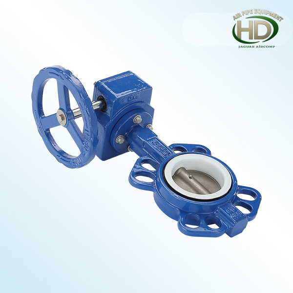 Van bướm tay quay có tay cầm bánh răng